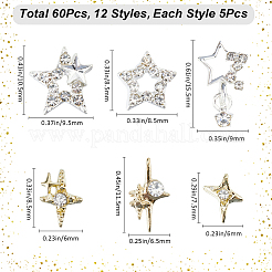 Star-Legierung Strass cabochons&nbsp;MRMJ-CP0001-43E