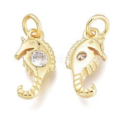 Ciondoli in ottone zirconi chiari micro pavé&nbsp;KK-M206-36G