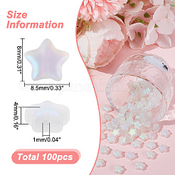 100 Stück sprühlackierte Glasperlen&nbsp;GLAA-HY0001-40