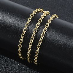 Colliers à chaîne en laiton de 2.7 mm pour femmes&nbsp;KK-CBA2293-10G
