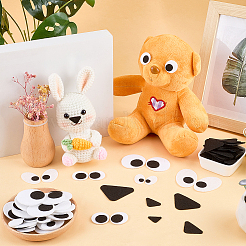 3 Stil Filz Bastelpuppe Auge & Nase&nbsp;FIND-FG0005-44