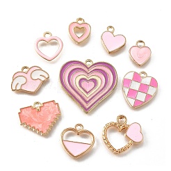 20pcs 10 styles de pendentifs en émail en alliage&nbsp;ENAM-FP0002-33