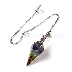 Natürlicher Edelstein Pendel große Pendants&nbsp;G-H285-02P-01