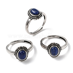 Lapis naturali anelli di barretta lazuli&nbsp;RJEW-A084-08AS-07