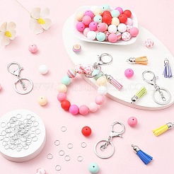 Kit per realizzare portachiavi con cinturini per ciondoli per telefono fai da te&nbsp;DIY-FS0005-39B