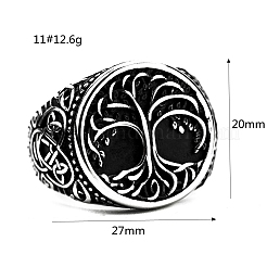 Edelstahl-Breitbandringe&nbsp;PW-WGB80C2-04