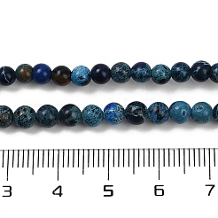 Gefärbte natürliche Regalit/Imperial Jaspis/Meeressediment Jaspis Perlen Stränge&nbsp;G-B124-C04-05