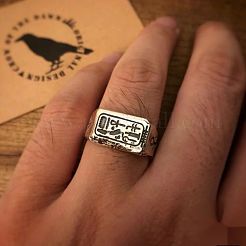 Ägypten Horus Auge Ring Anubis Messing Fingerringe für Männer&nbsp;FS-WG71CA7-01
