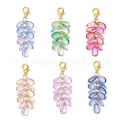 Décorations de pendentif en verre en forme de larme&nbsp;HJEW-JM03256