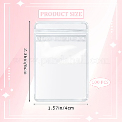 10 Stück wiederverschließbare PVC-Kunststoffbeutel&nbsp;OPP-WH20001-02A