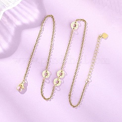 Collane con catena a maglie a disco in acciaio inossidabile 304&nbsp;NJEW-JN05660