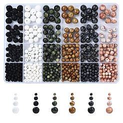 PH PandaHall 100 Pezzi 8mm Perline di Vetro Perline Colorate Rotondo