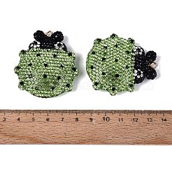 Handgefertigte große Anhänger aus Polymerclay und Strass&nbsp;FIND-Q123-01E