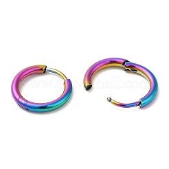 Boucles d'oreilles créoles en alliage de titane plaqué ionique (ip) pour femmes&nbsp;EJEW-A100-01A-RC