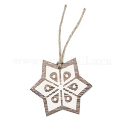 Décorations de grand pendentif en bois sur le thème de noël&nbsp;WOOD-L011-B05