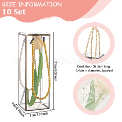 Transparente Geschenkbox aus PET-Kunststoff&nbsp;OBOX-WH0016-04B