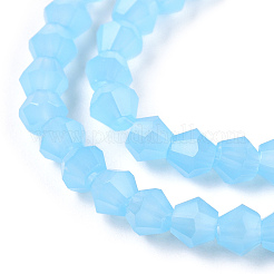 Chapelets de perles en verre imitation jade&nbsp;EGLA-A039-J2mm-D03