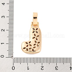 Colgante micropavé cubic zirconia de latón&nbsp;KK-C076-29L-G02