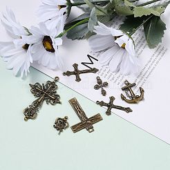 Pendentifs en alliage de style tibétain&nbsp;TIBEP-X0005-03-AB