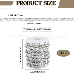 Cadenas de cuerda de aluminio oxidado de 10 yarda con corte hueco&nbsp;CHA-CL0001-01A-01
