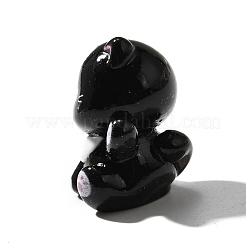 Undurchsichtiges süßes kleines Katzen-Harz-Ornament&nbsp;RESI-S015-02D