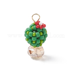 3 ciondolo a forma di cactus con perline di vetro colorate&nbsp;PALLOY-MZ00860