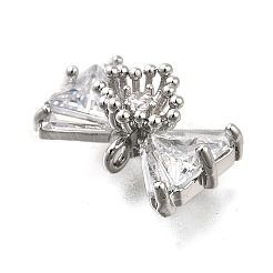 Messing ebnen Zirkonia Charms&nbsp;LS-KK-Q048-13P