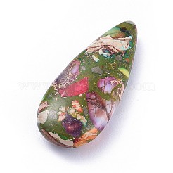 Natürlicher Regalit / imperialer Jaspis / Seesediment-Jaspis-Anhänger&nbsp;G-F590-07
