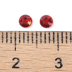 Strass arrière en verre à facettes siam clair pour vêtement&nbsp;X-RGLA-C002-SS12-227