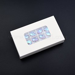 Galvanisieren facettierten Glas-Anhänger&nbsp;EGLA-N006-055