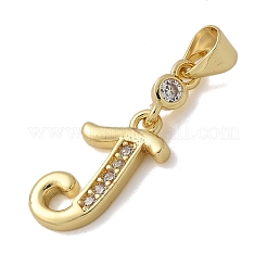 Ottone micro spianare pendenti zirconi&nbsp;KK-M319-02G-J