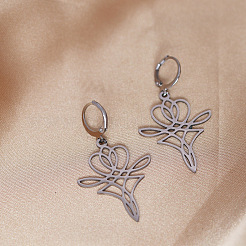 Boucles d'oreilles pendantes en acier inoxydable 201&nbsp;FS-WGB2EA6-01
