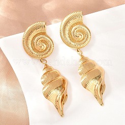 Boucles d'oreilles pendantes à clous en acier inoxydable 304 pour femmes&nbsp;SA-H001-09G
