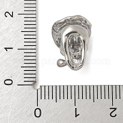 304 Edelstahl-Europäische Perlen&nbsp;STAS-S183-05A-P
