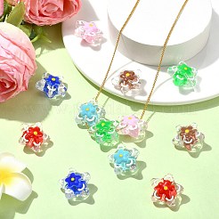 12pcs 6 Farben handgemachte Bunte Malerei-Perlen&nbsp;LAMP-CJ0001-98