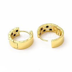 Orecchino a leva in ottone placcato cremagliera per donna&nbsp;EJEW-H093-02B-G