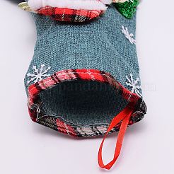 Orsetto appeso calza di natale&nbsp;HJEW-SZC0004-20