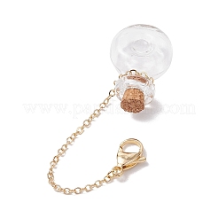 Decorazioni pendenti con bottiglie dei desideri in vetro vuote&nbsp;HJEW-JM02662-02