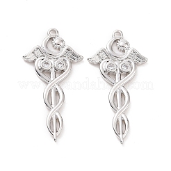 Colgante micropavé cubic zirconia de latón&nbsp;ZIRC-I064-01P