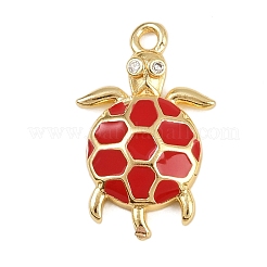 Pendentifs avec zircon cubiques à micro-pavés en laiton&nbsp;KK-I352-36G