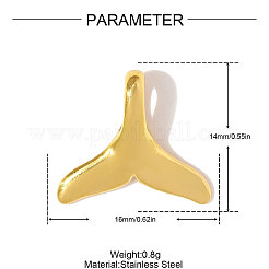 Anhänger aus Edelstahl 304&nbsp;STAS-OY010-75G