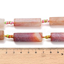 Fili di perline di agata naturale stagionato&nbsp;G-A321-C02-01A