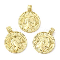 Pendentifs de placage en laiton&nbsp;KK-C030-30B-G