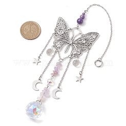Décorations de pendentif papillon en alliage&nbsp;HJEW-TA00238