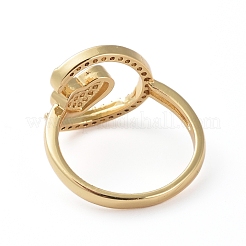 Anneaux de laiton réglables&nbsp;RJEW-G096-39G