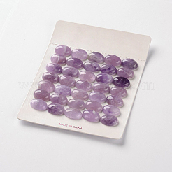 Naturelles améthyste pierres précieuses ovales cabochons&nbsp;G-J329-13-6x8mm