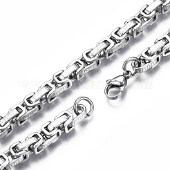 Anlaufgeschützte 201 Edelstahl-Kettenarmbänder&nbsp;BJEW-S057-81