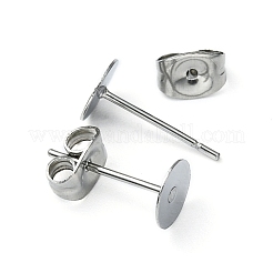 100 pieza de accesorios para pendientes de acero inoxidable 304&nbsp;STAS-YW0001-43D