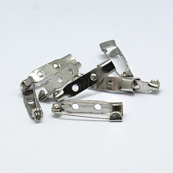 Eisen Brosche Sicherheitsverschluss bar Pins Pin zurück mit 2-Loch&nbsp;IFIN-N3292-01
