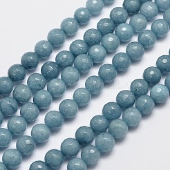 Hebras de abalorios de jade naturales malasia&nbsp;G-A147-8mm-A01